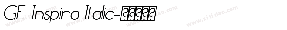 GE Inspira Italic字体转换